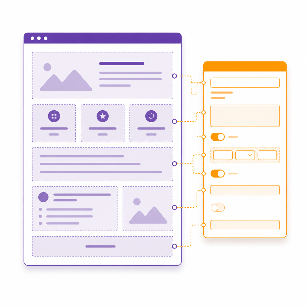 Иллюстрация к статье об архитектуре темы на ACF PRO