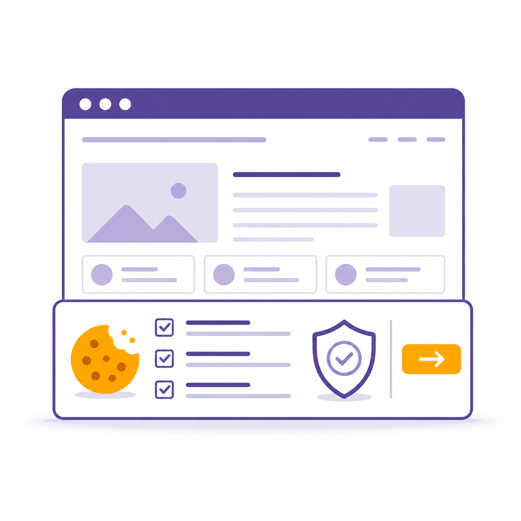 Иллюстрация к статье о cookie-баннере