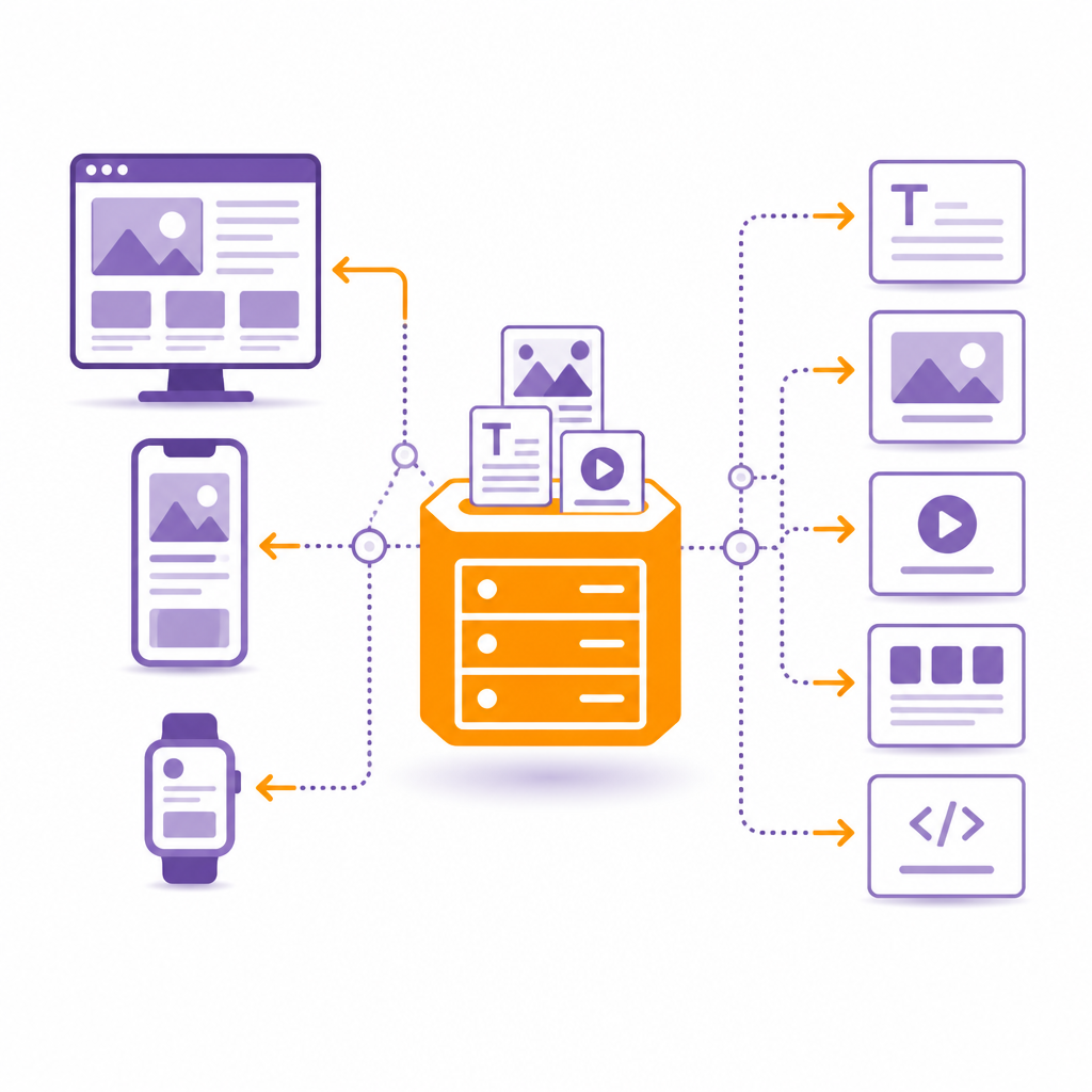 Иллюстрация к статье о Headless CMS