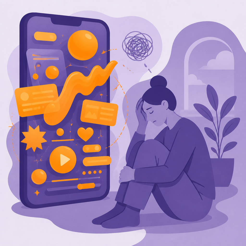 Иллюстрация к новости: Почему модные тренды UI вредят приложениям для ментального здоровья
