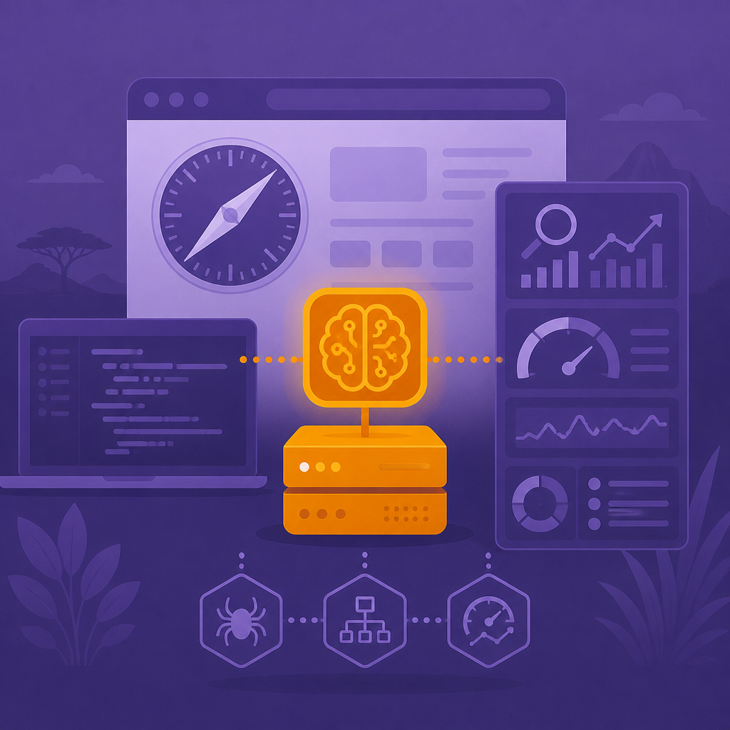 Иллюстрация к новости: Safari получает AI-отладчик: MCP-сервер для анализа SEO и Core Web Vitals