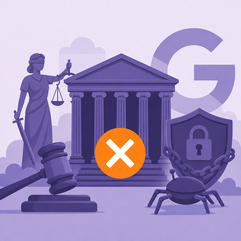 Иллюстрация к новости: Суд США отклонил иск Google по DMCA: блокировка парсеров не считается обходом защиты