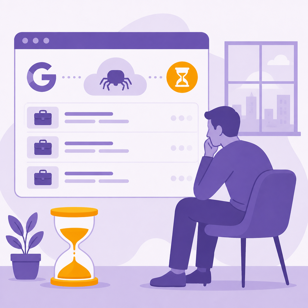 Иллюстрация к новости: Google Indexing API для сайтов с вакансиями: месяцы ожидания без ответа