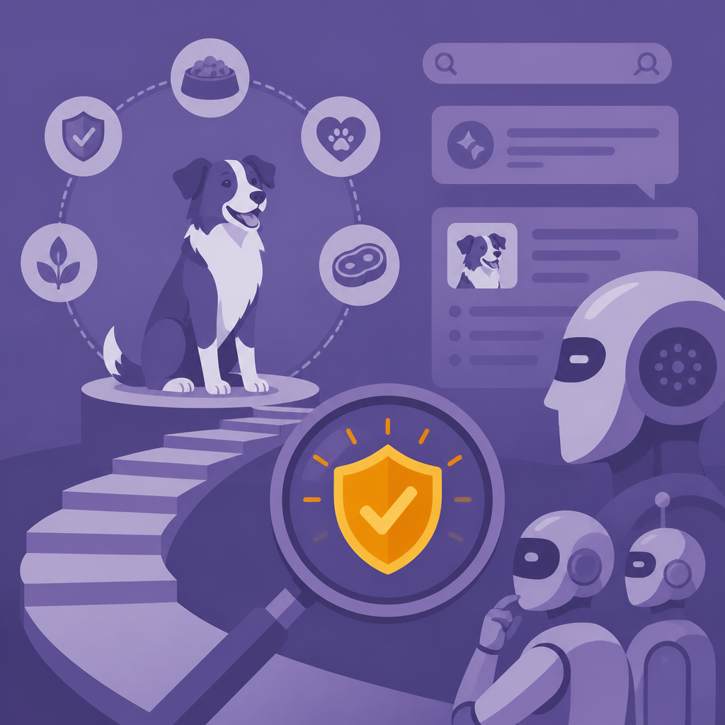 Иллюстрация к новости: Как Freshpet завоевал доверие ИИ: стратегия повышения видимости в AI-поиске